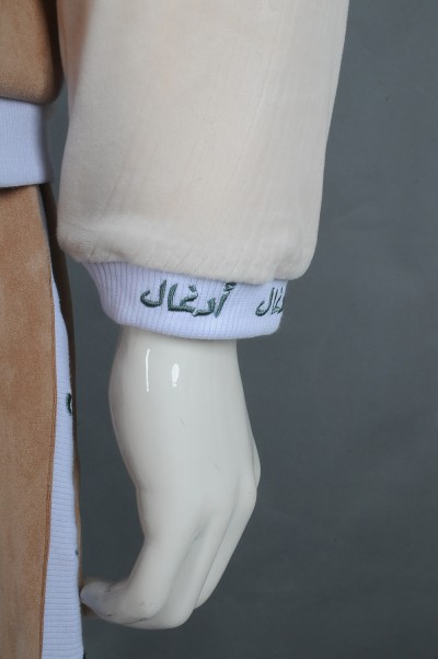 WTV169 Customized Winter Contrast Casual Set Golden Pants Bag Zipper 100% Poly Sports Suit Shop detail view-4